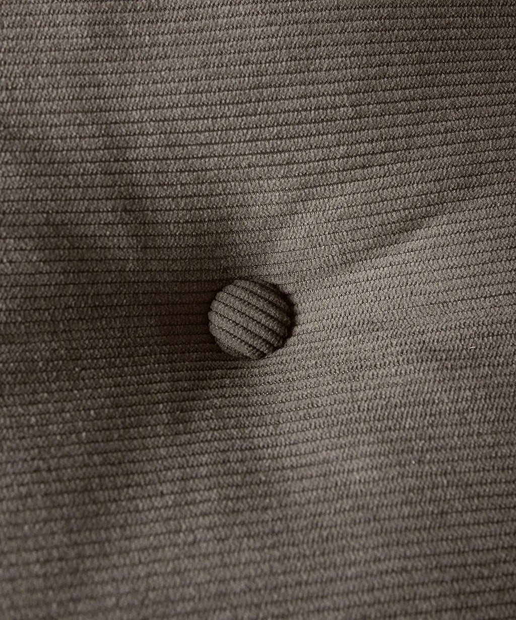 Fauteuil rotatif rembourré en velours côtelé Orbit