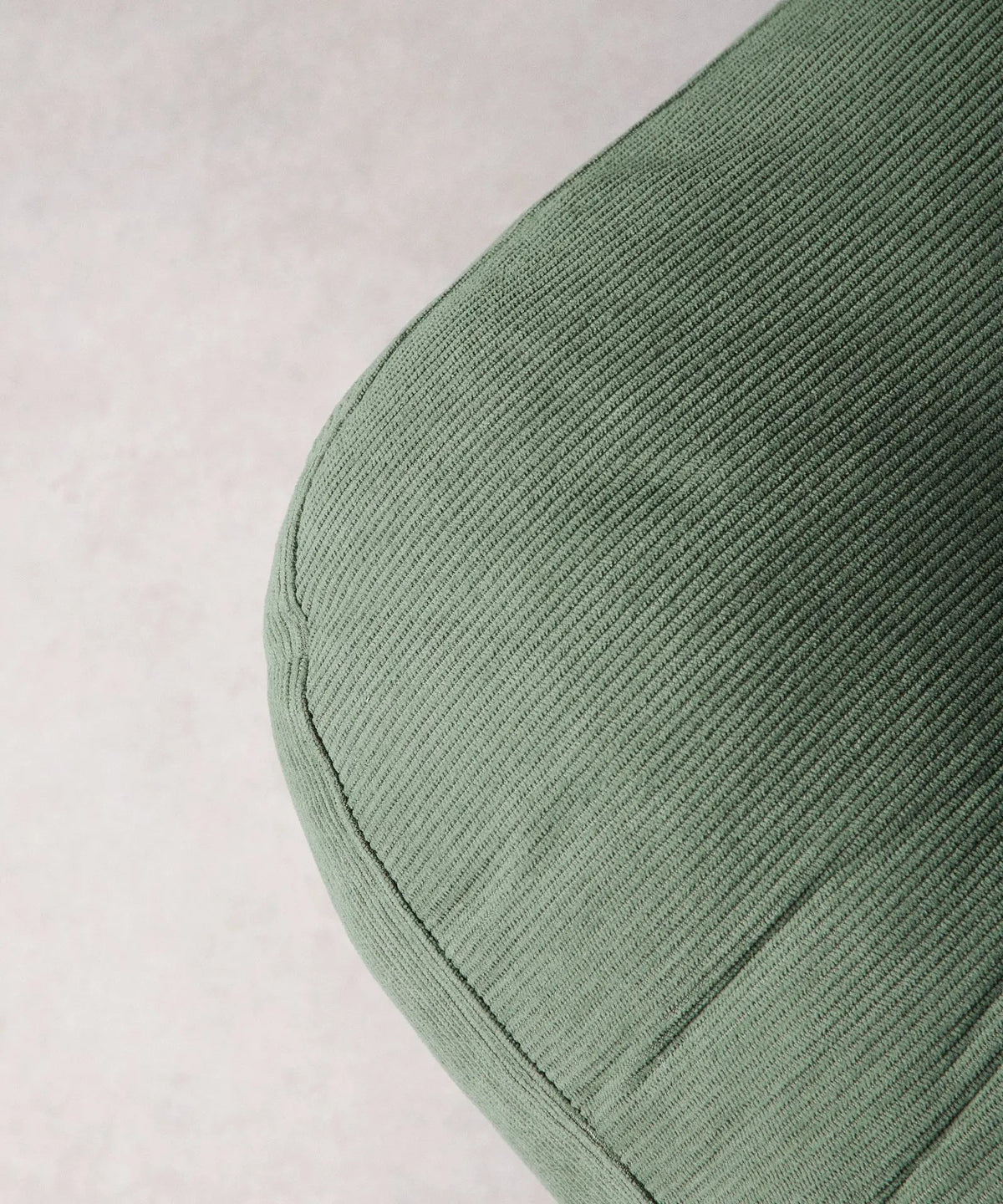 Fauteuil rotatif rembourré en velours côtelé Orbit