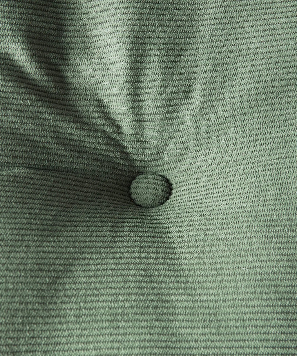 Fauteuil rotatif rembourré en velours côtelé Orbit