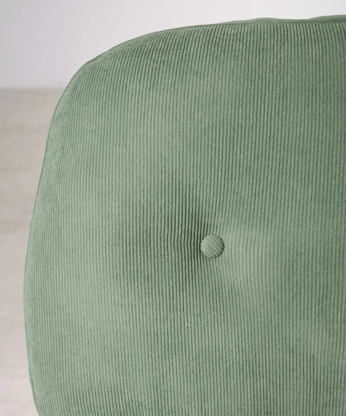 Fauteuil rotatif rembourré en velours côtelé Orbit