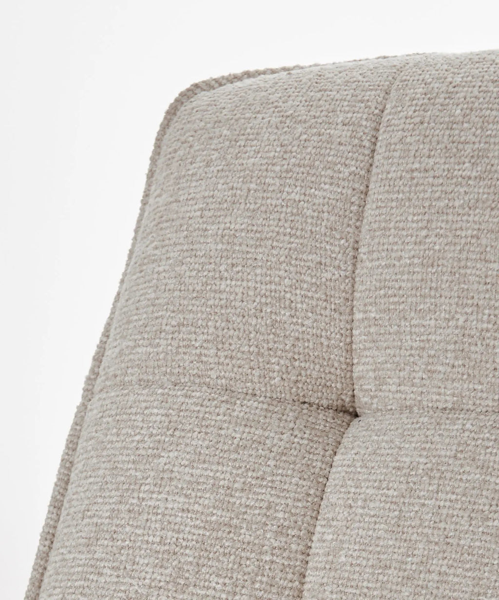 Fauteuil rotatif en tissu doux Alvar