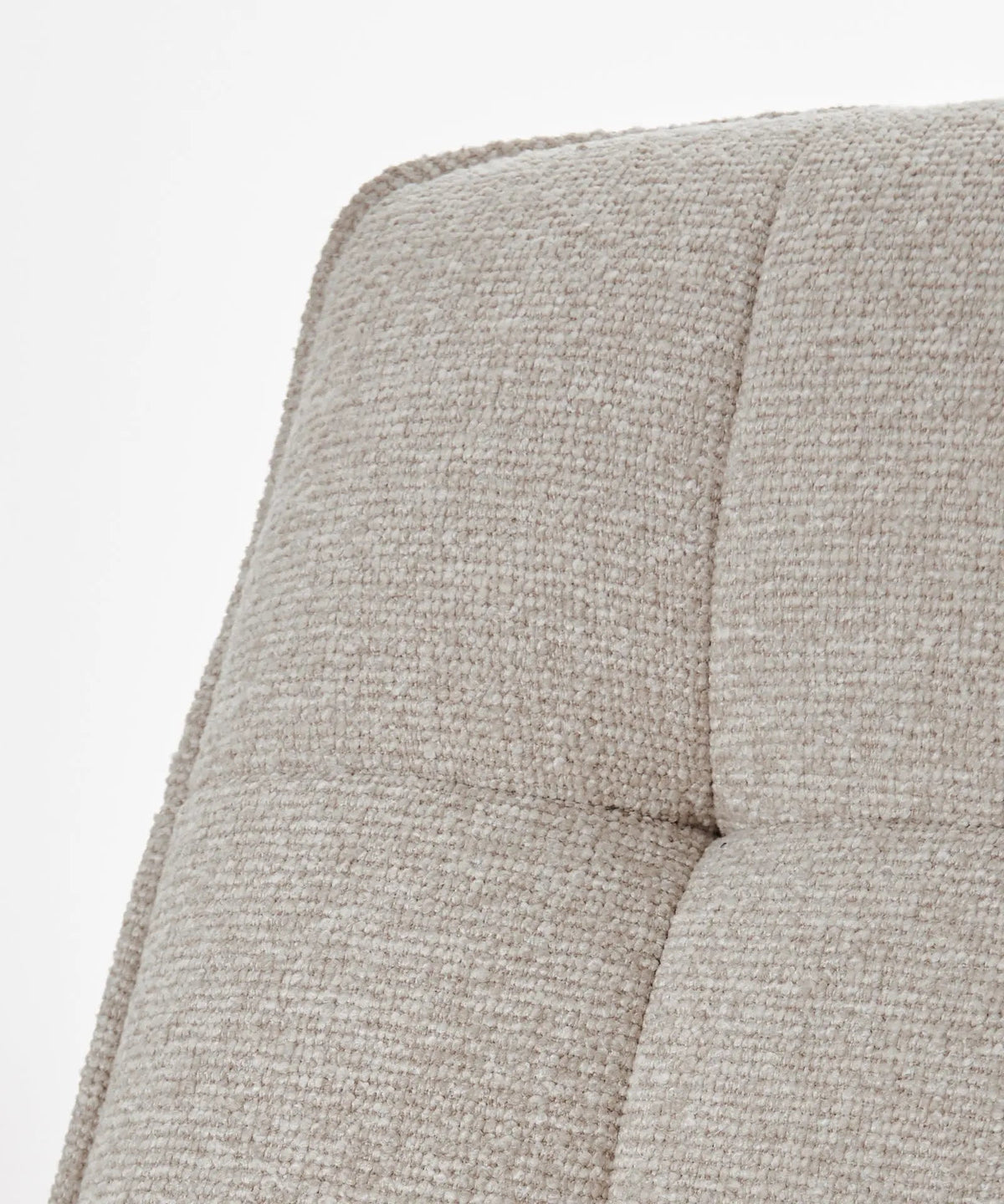 Fauteuil rotatif en tissu doux Alvar