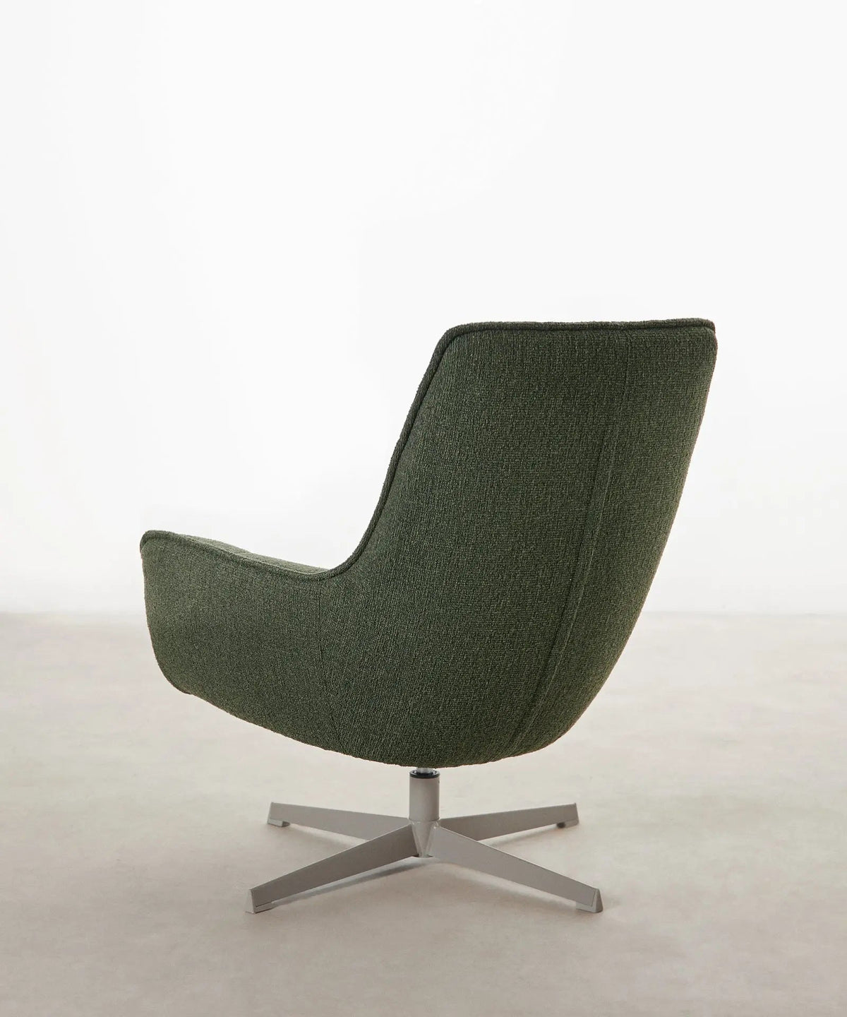 Fauteuil rotatif en tissu doux Alvar