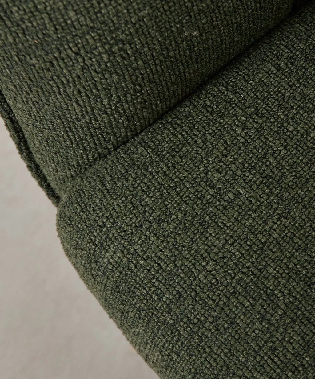 Fauteuil rotatif en tissu doux Alvar