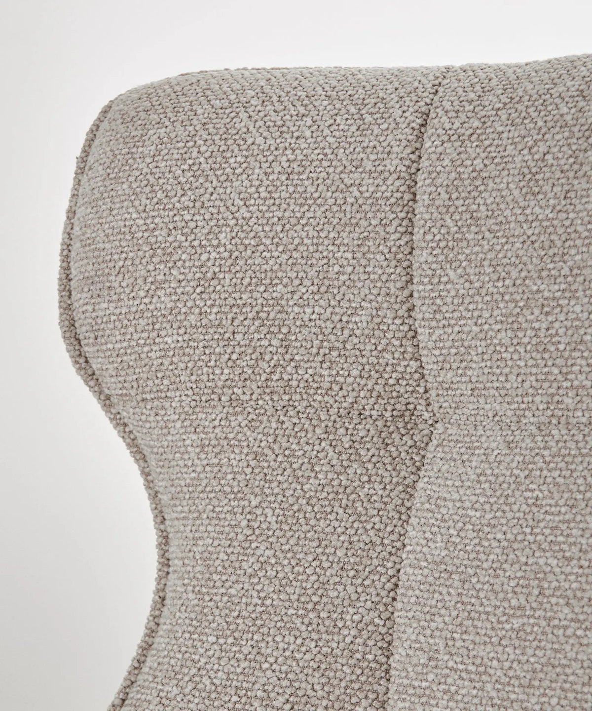 Fauteuil rotatif de tissu bouclé Elsa