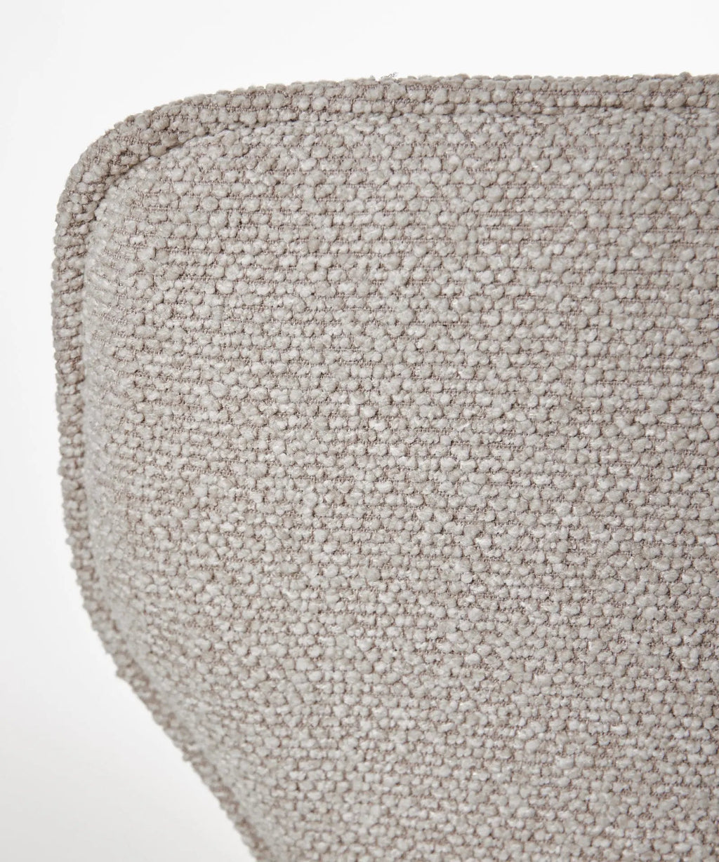 Fauteuil rotatif de tissu bouclé Elsa