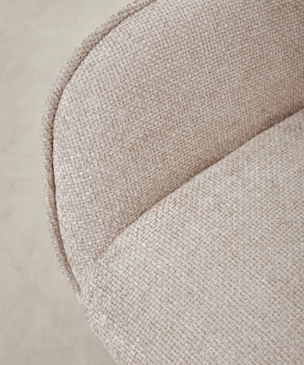 Fauteuil rotatif en tissu doux Norden