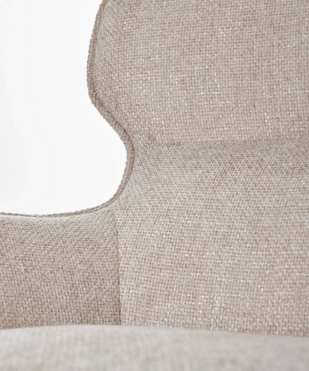 Fauteuil rotatif en tissu doux Norden