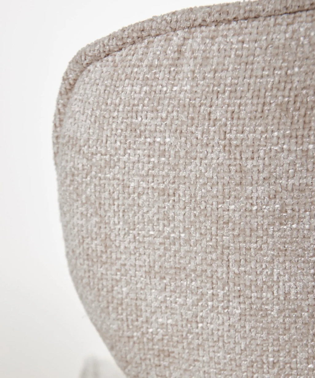 Fauteuil rotatif en tissu doux Norden