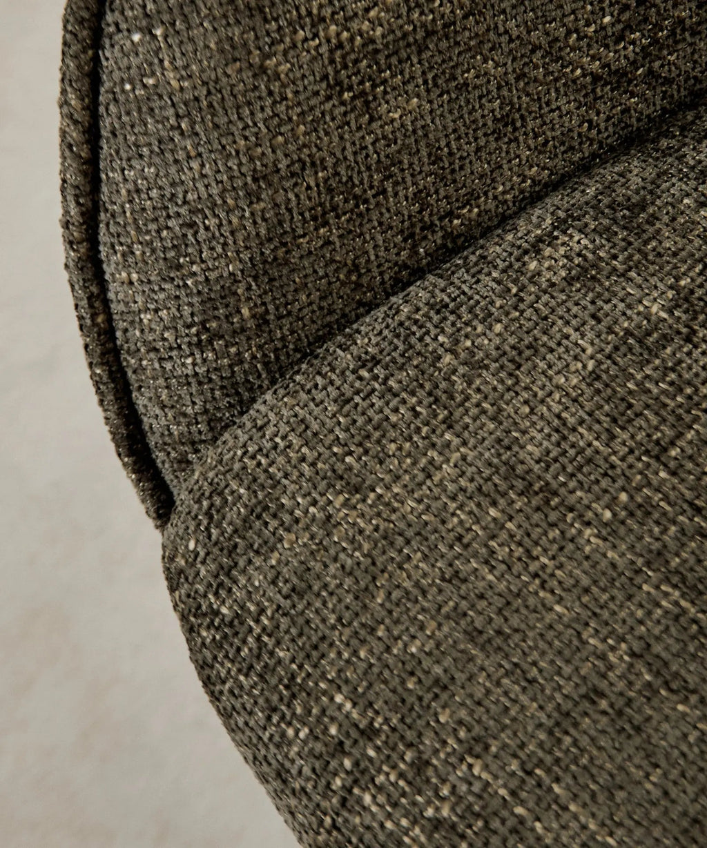 Fauteuil rotatif en tissu doux Norden