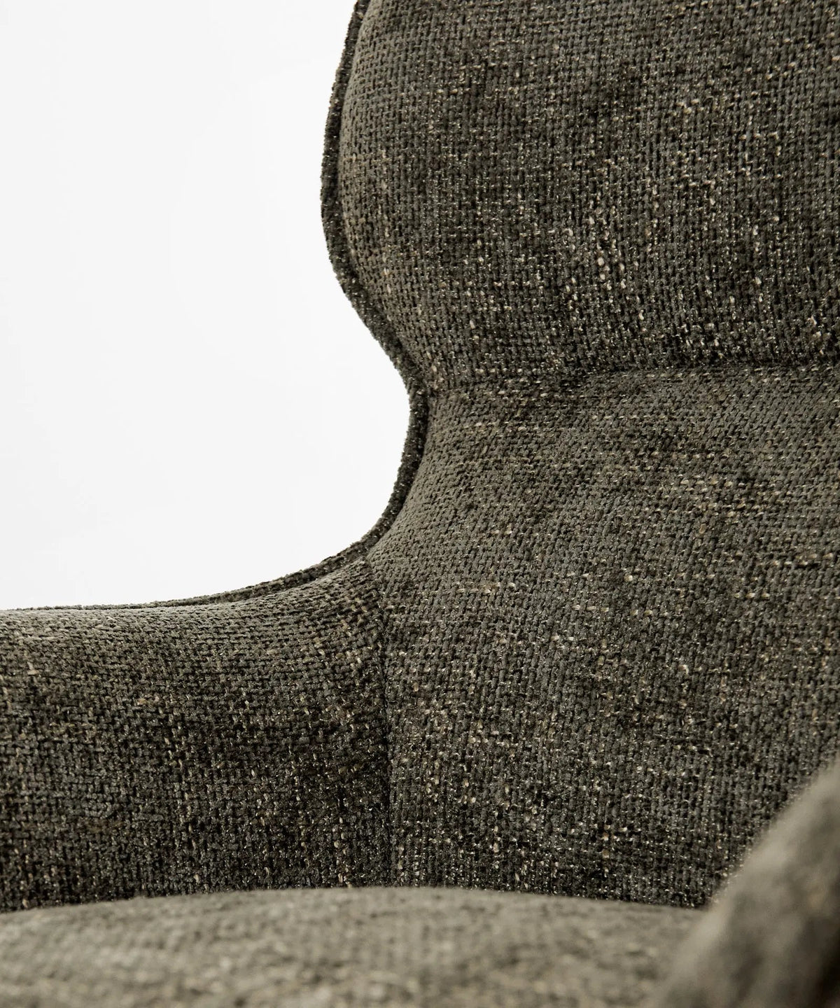 Fauteuil rotatif en tissu doux Norden