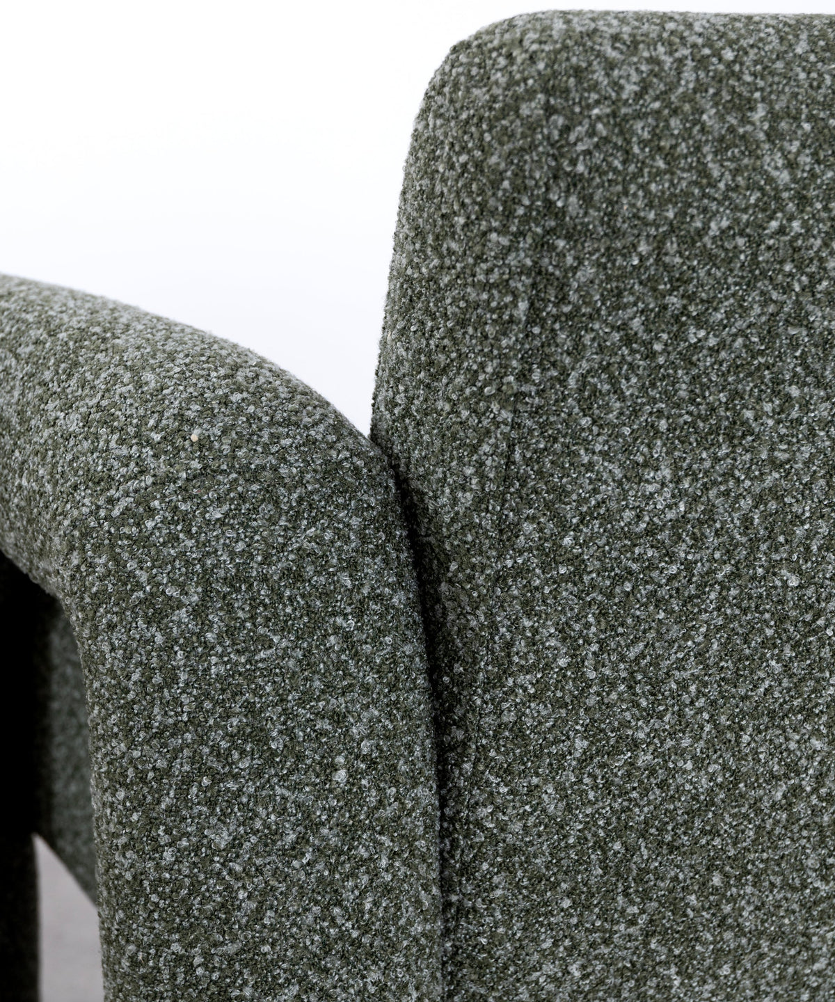 Fauteuil en tissu bouclé avec accoudoirs Cloud