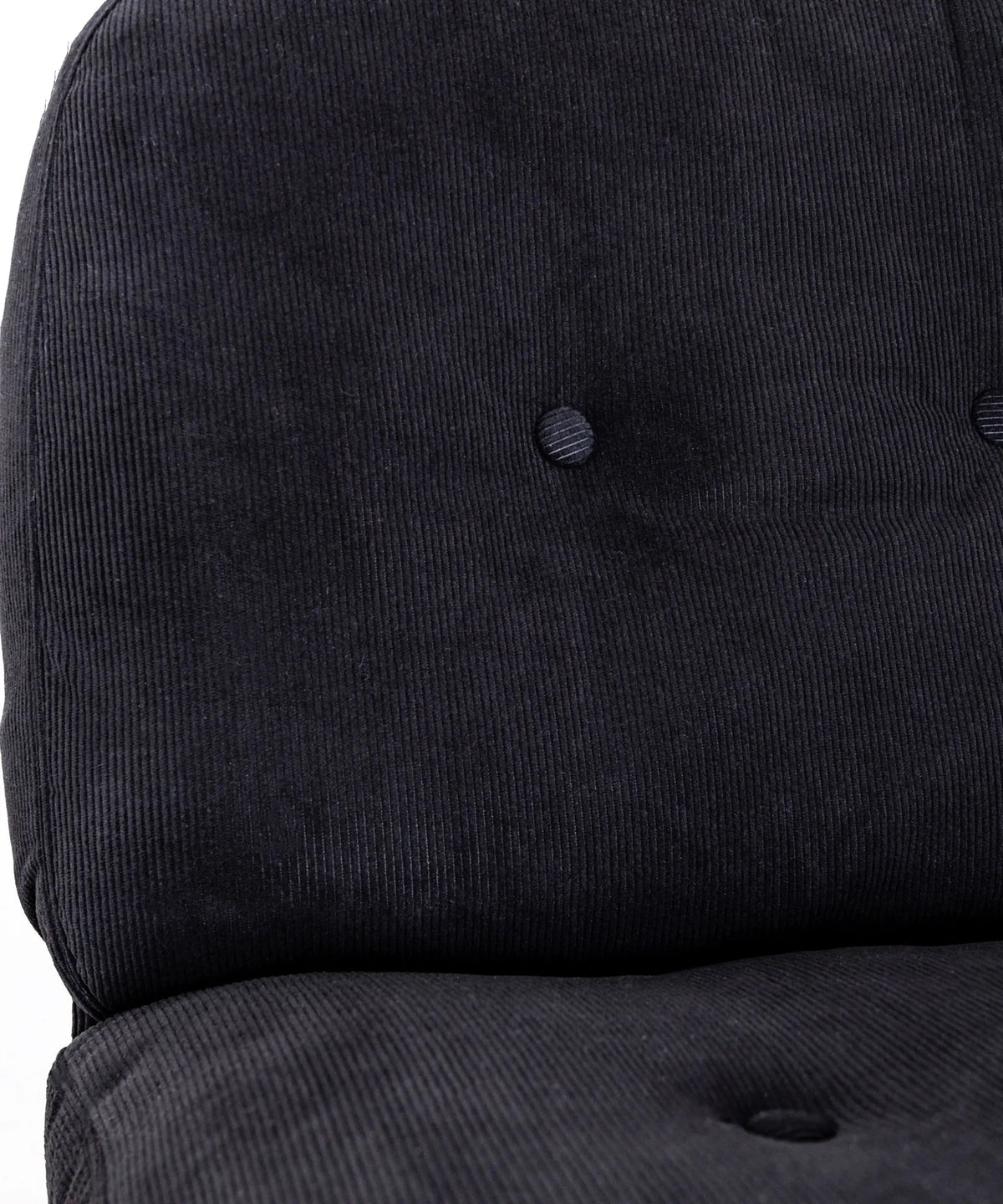 Fauteuil rotatif rembourré en velours côtelé Orbit