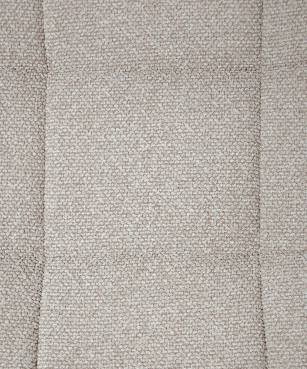 Fauteuil Revêtu de Tissu Bouclé avec Repose-Pieds Elska