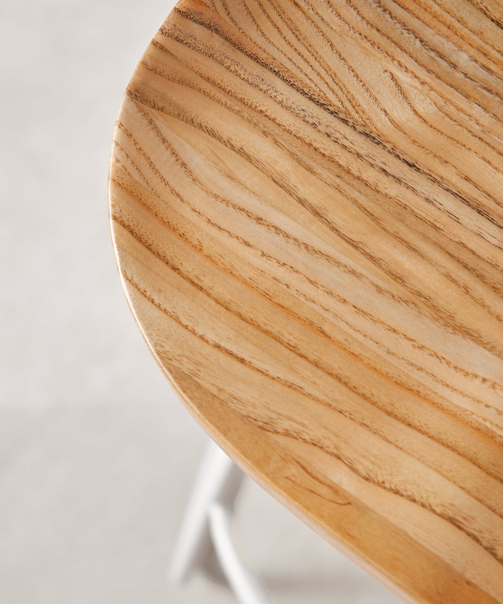 Tabouret haut réglable en acier et bois Mel