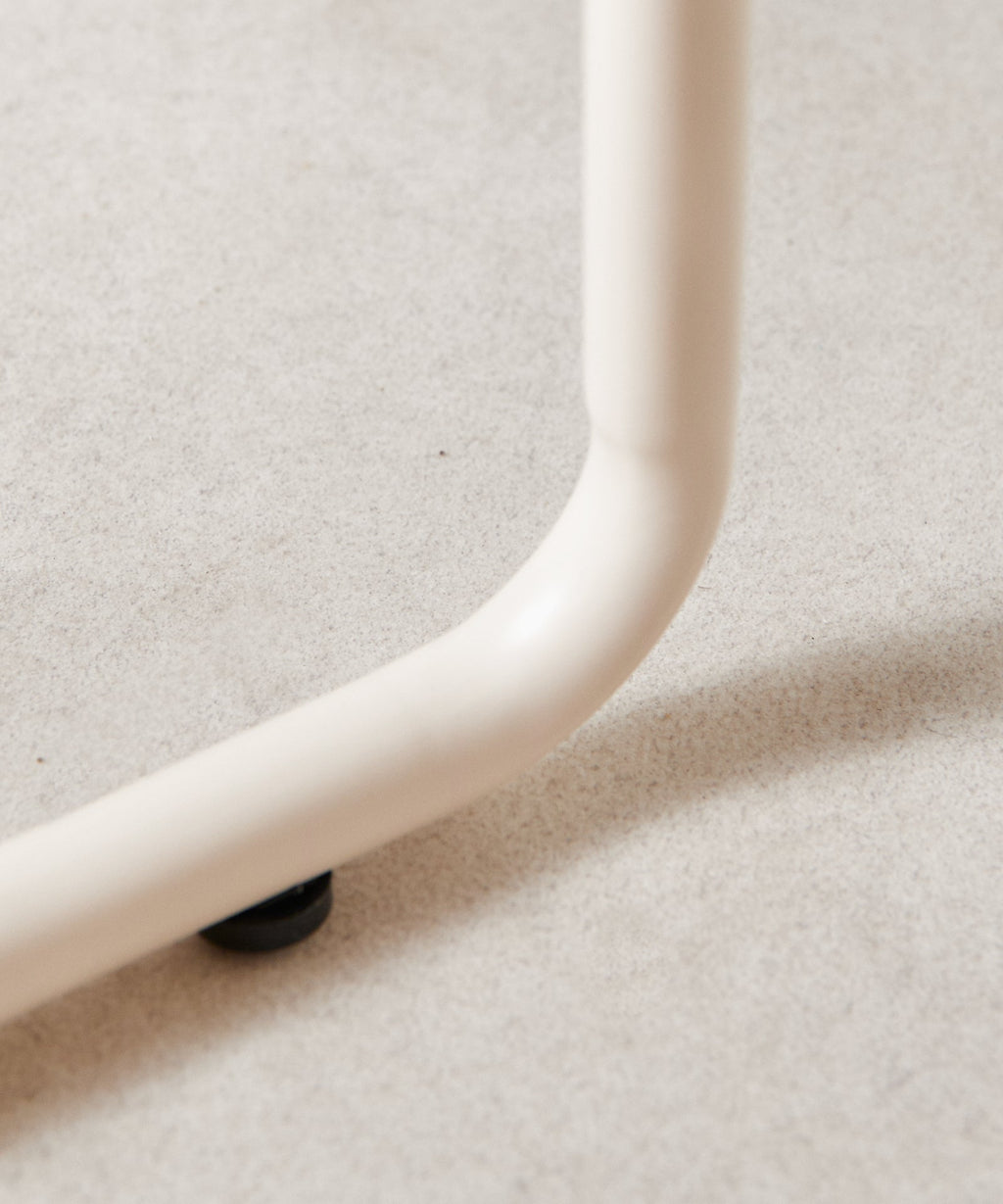 Tabouret haut réglable en acier et bois Mel