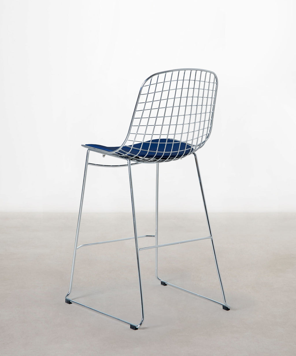 Tabouret haut en métal Roma