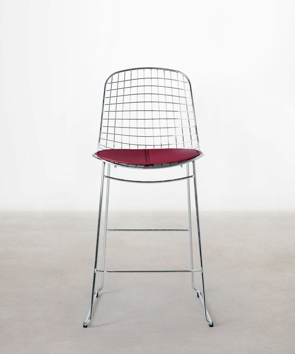 Tabouret haut en métal Roma