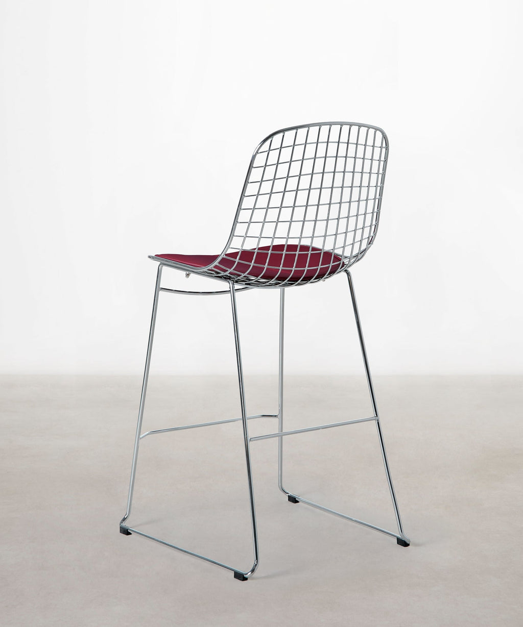 Tabouret haut en métal Roma