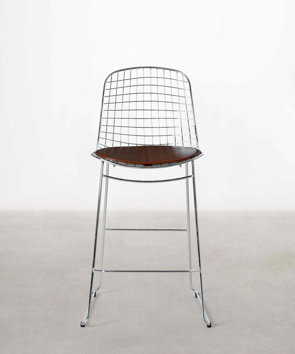 Tabouret haut en métal Roma