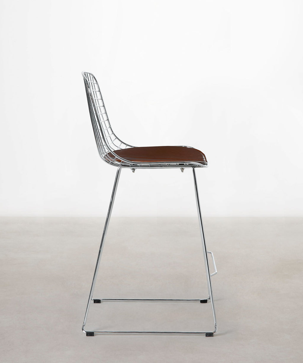 Tabouret haut en métal Roma