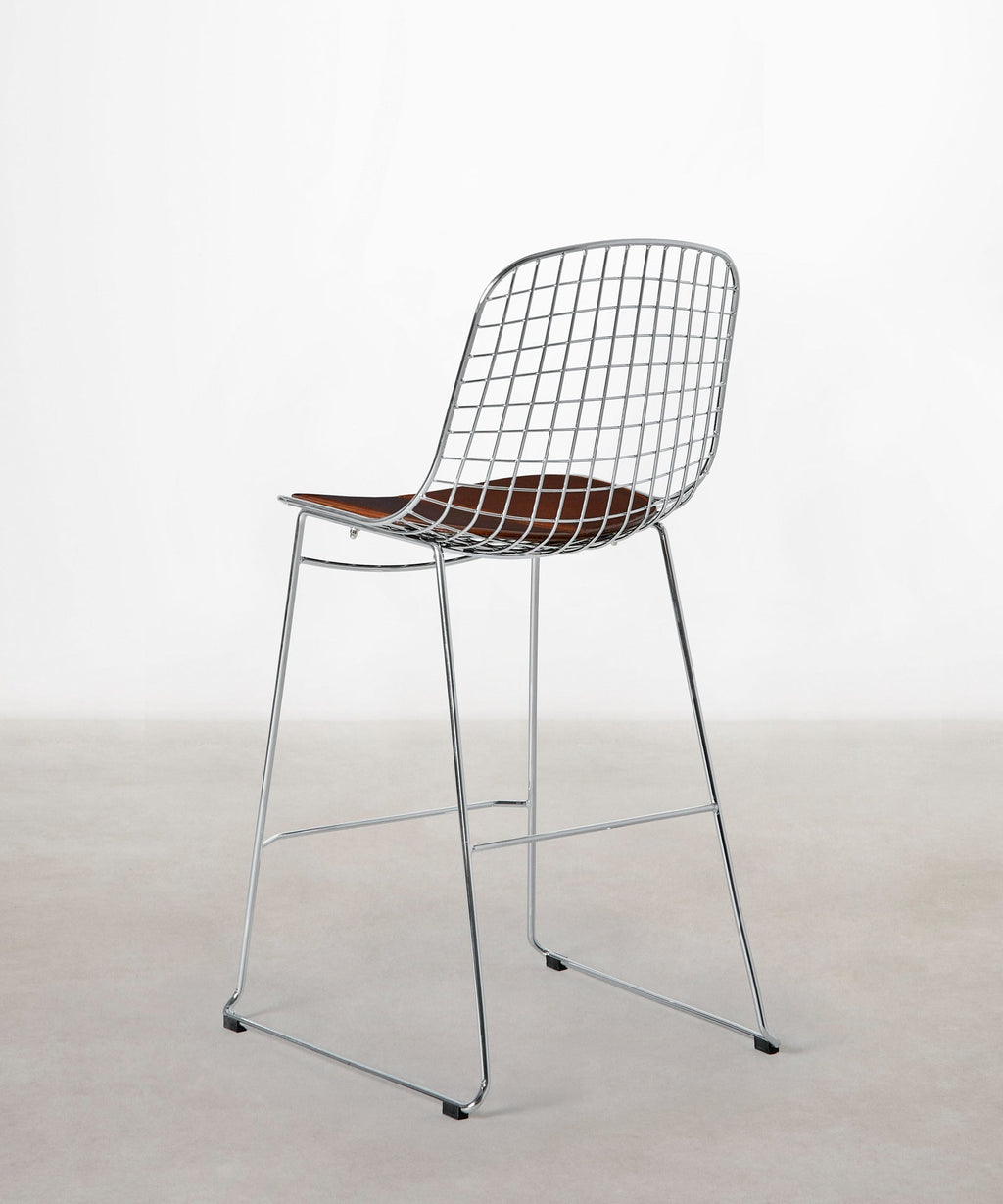 Tabouret haut en métal Roma