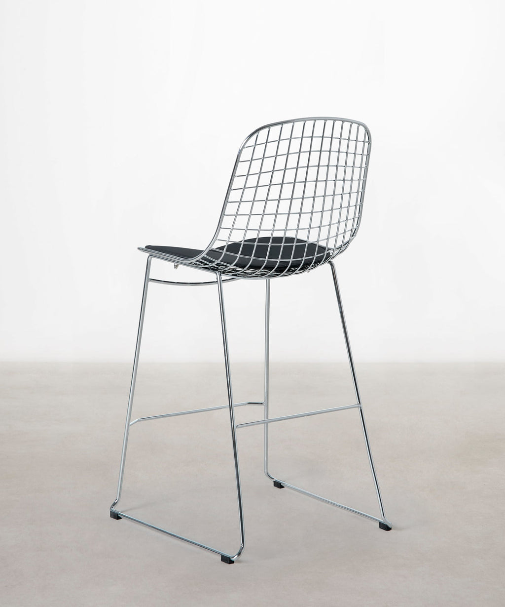 Tabouret haut en métal Roma