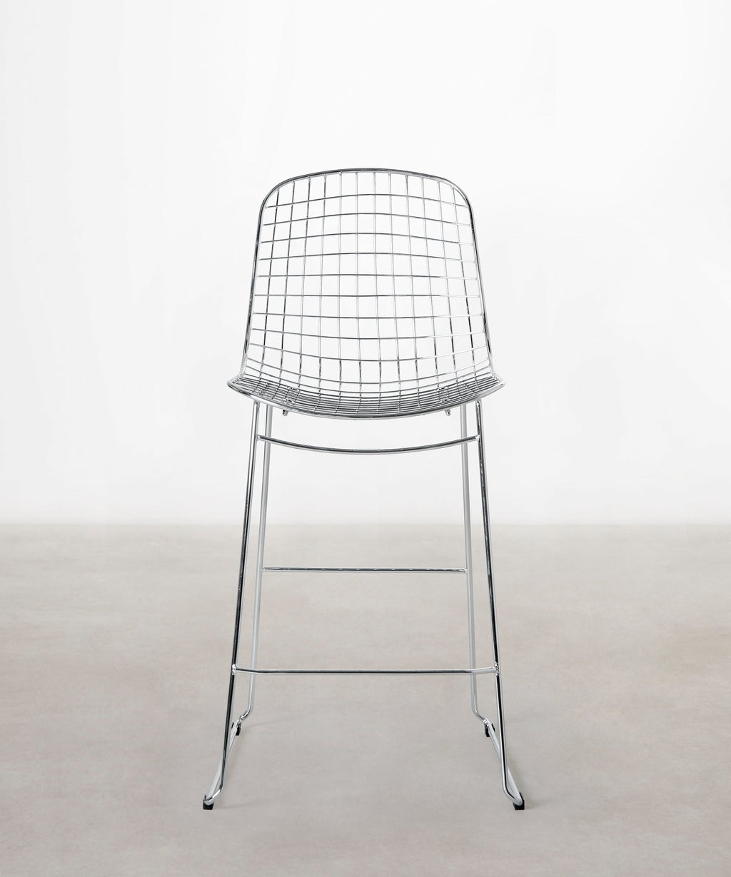 Tabouret haut en métal Roma