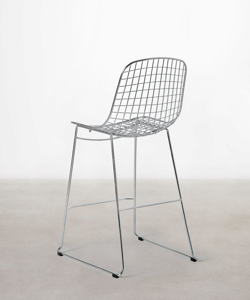 Tabouret haut en métal Roma