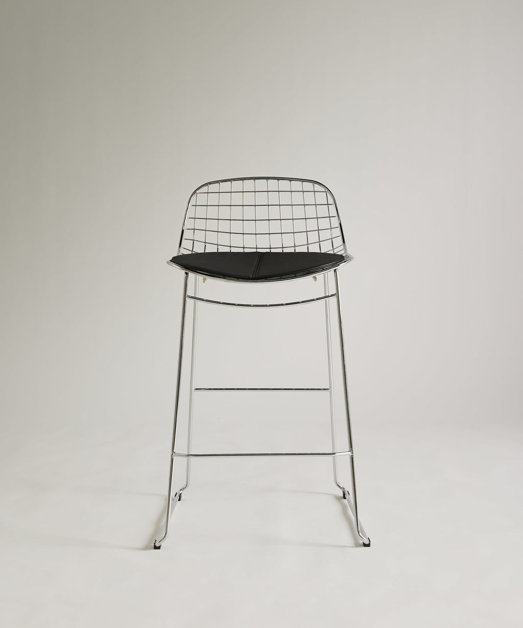 Tabouret haut en métal Roma