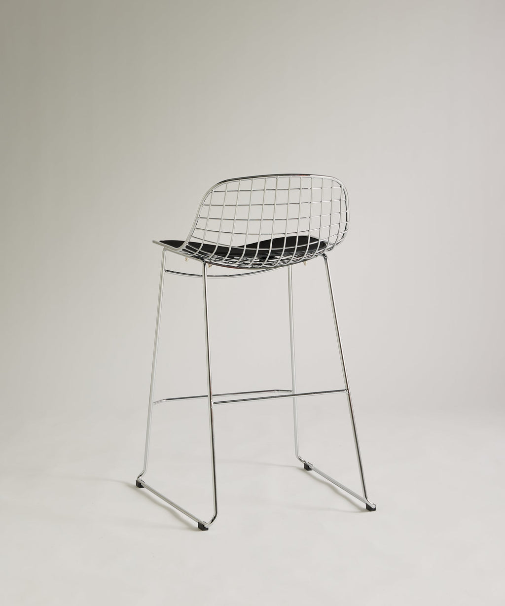 Tabouret haut en métal Roma