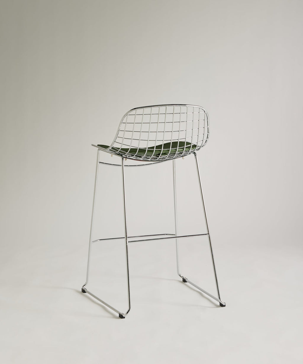 Tabouret haut en métal Roma