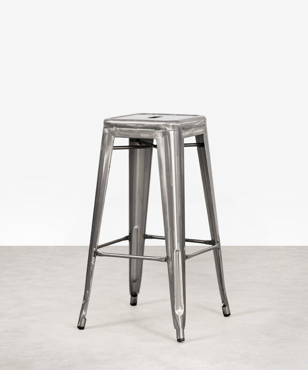 Tabouret haut en métal Tolik - Polished Edition