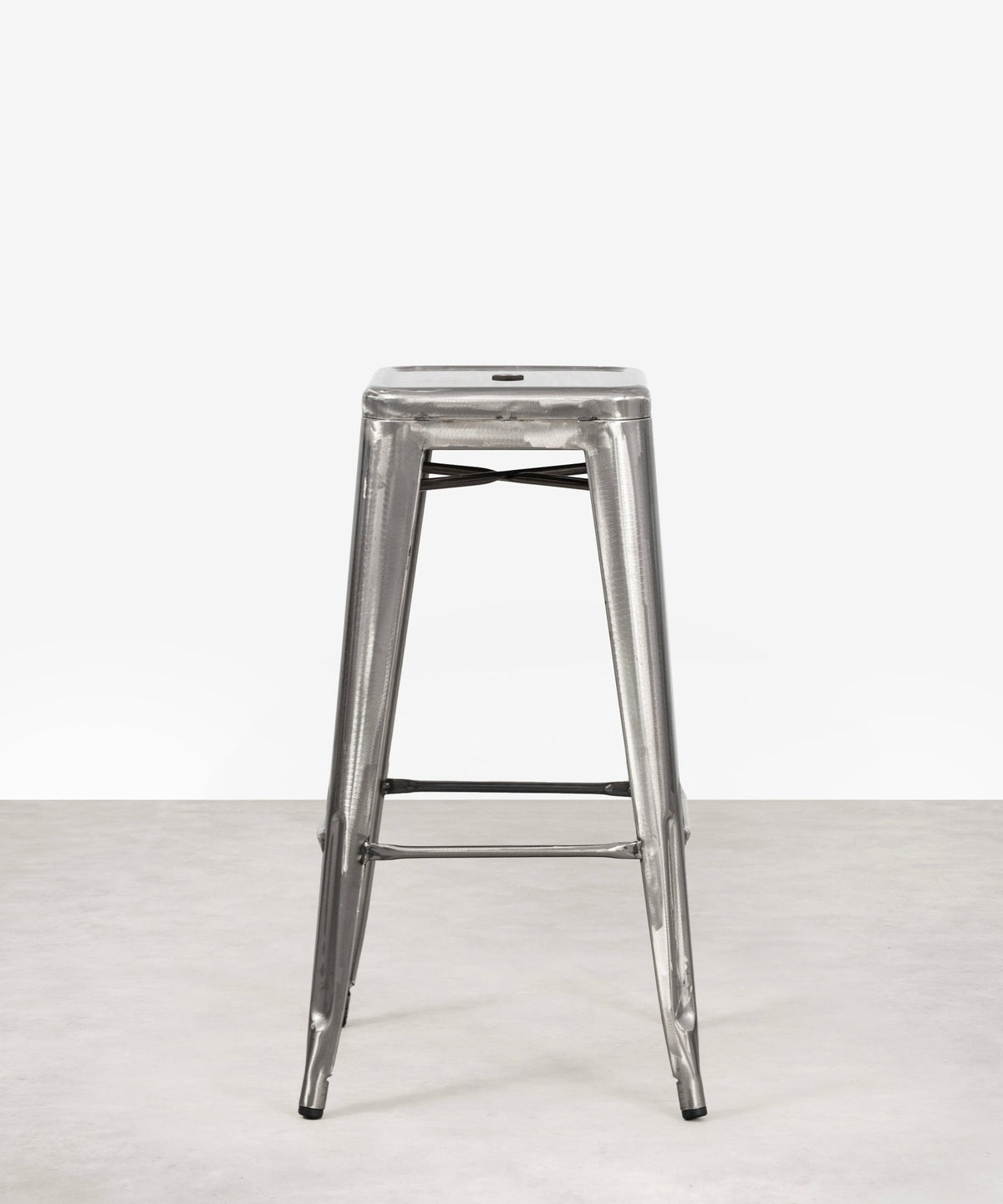 Tabouret haut en métal Tolik - Polished Edition
