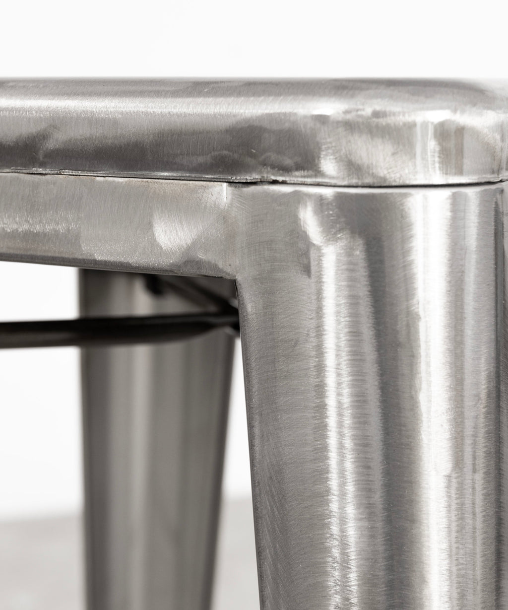 Tabouret haut en métal Tolik - Polished Edition