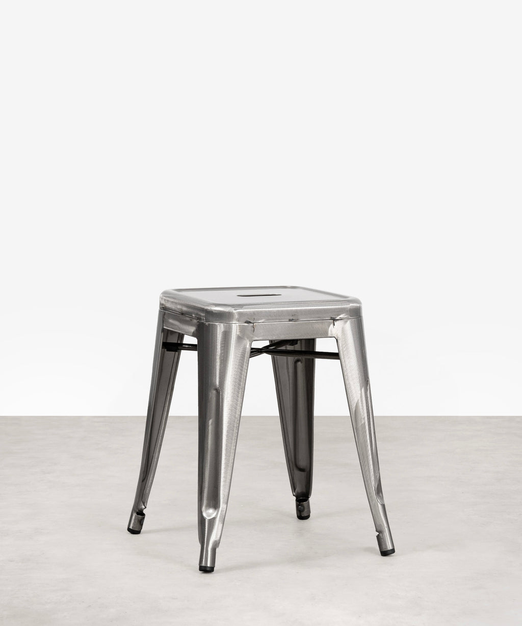 Tabouret bas en métal Tolik - Polished Edition