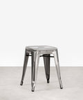 Tabouret bas en métal Tolik - Polished Edition