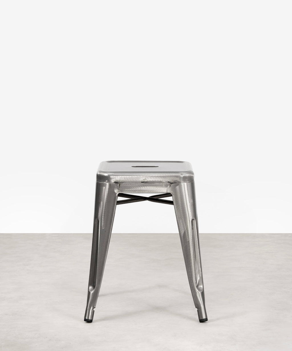 Tabouret bas en métal Tolik - Polished Edition