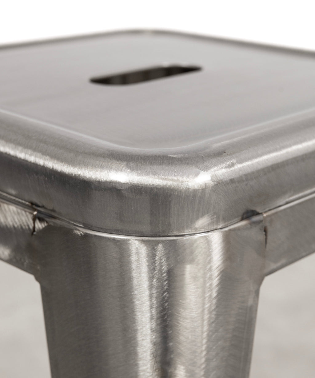 Tabouret bas en métal Tolik - Polished Edition