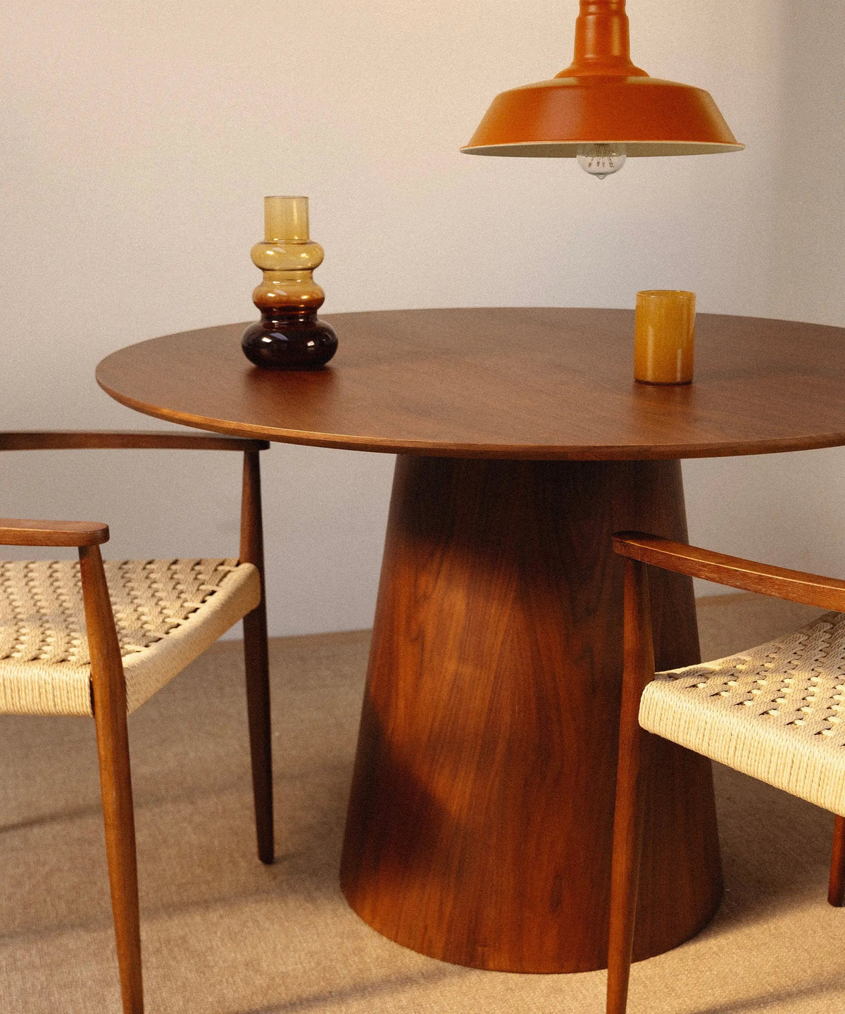 Table à manger ronde en bois Nelly (120 cm)