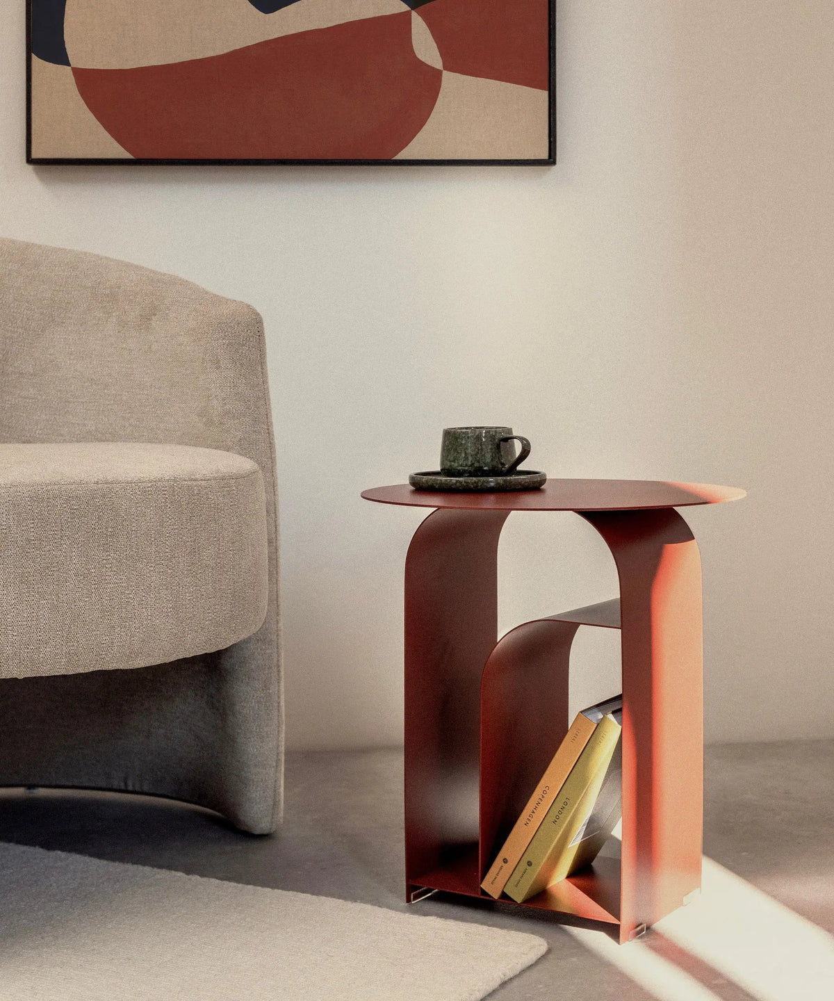 Table d’appoint en métal Terra (38x43 cm)