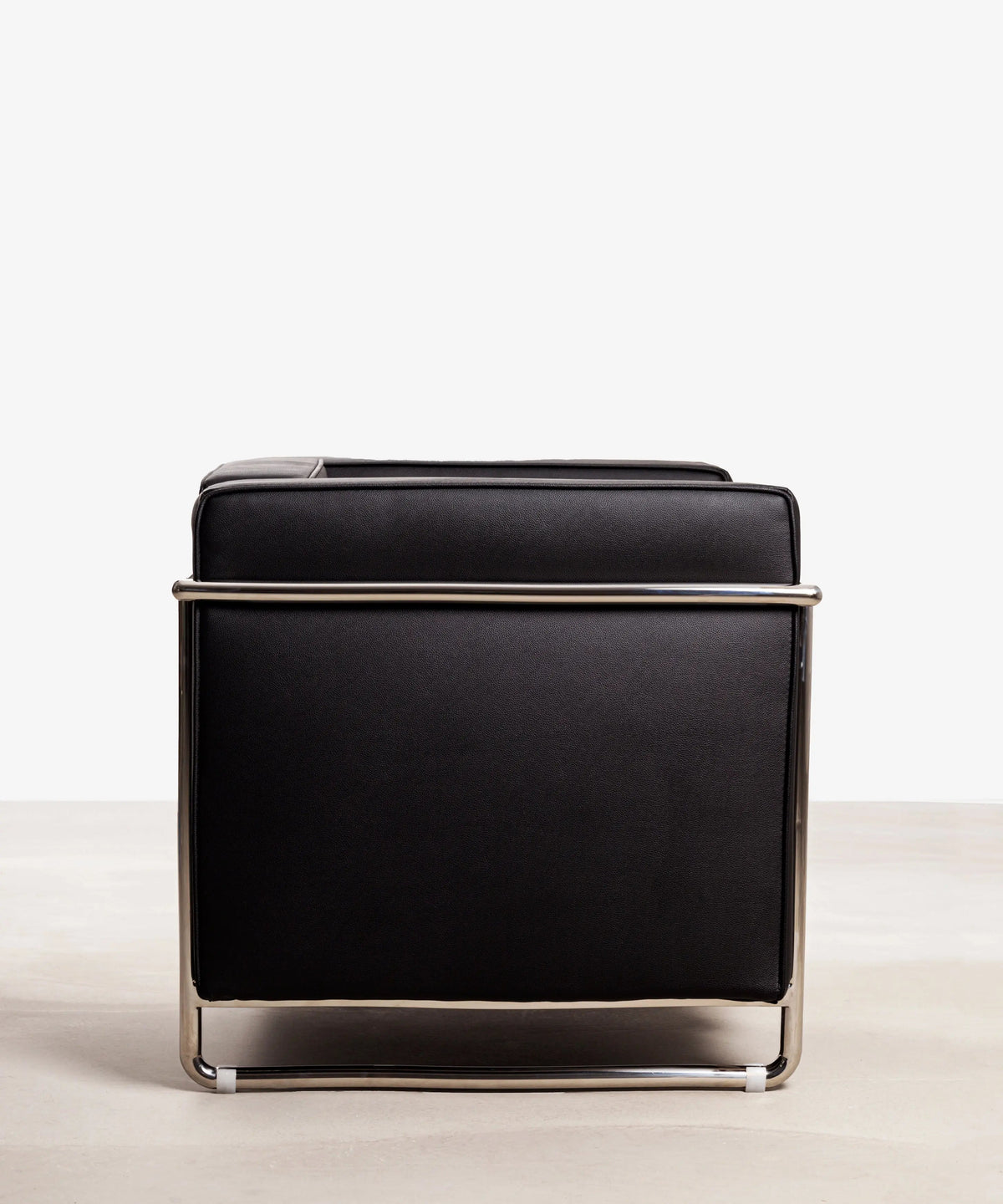 Canapé en cuir et acier Box