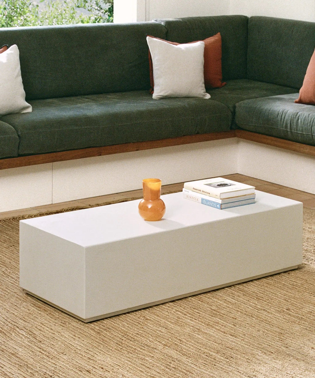 Table Basse Allongée en Microciment Fiama (120 cm)