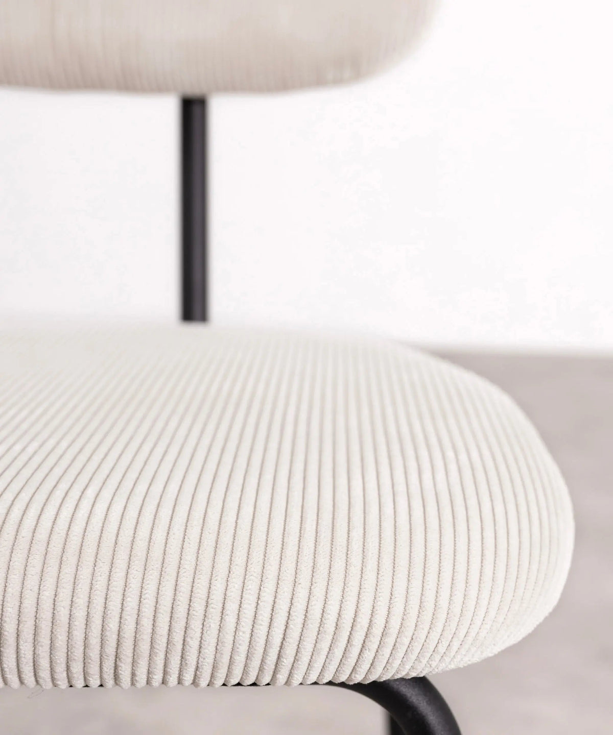 Chaise de salle à manger en tissu et métal Jimena