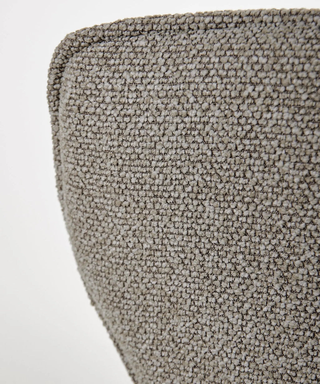 Fauteuil rotatif de tissu bouclé Elsa