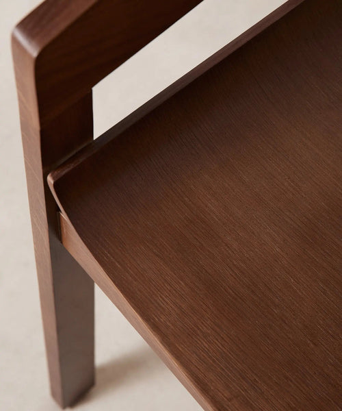 Chaise de salle à manger en bois avec accoudoirs Bella