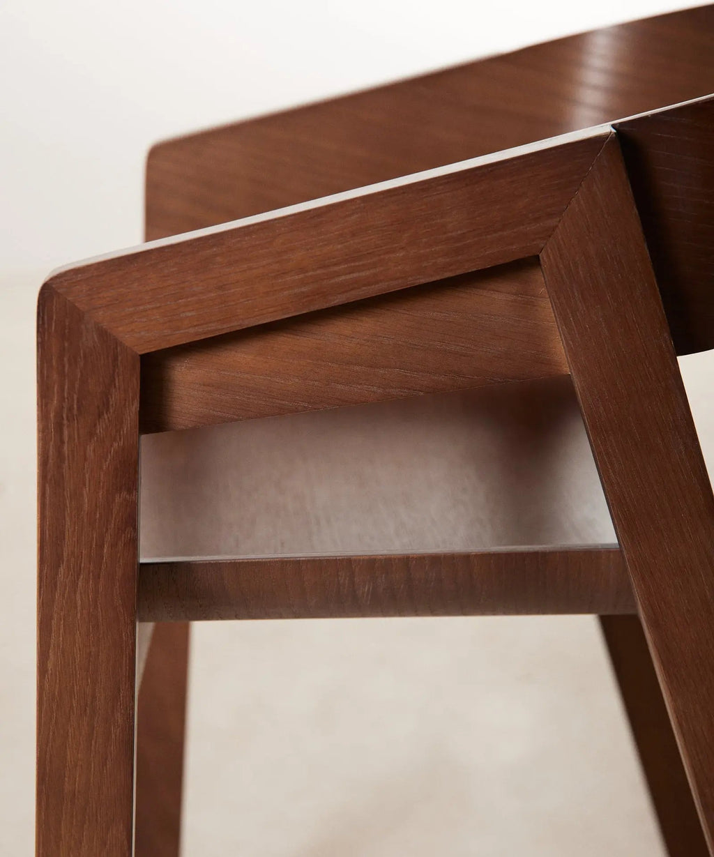Chaise de salle à manger en bois avec accoudoirs Bella