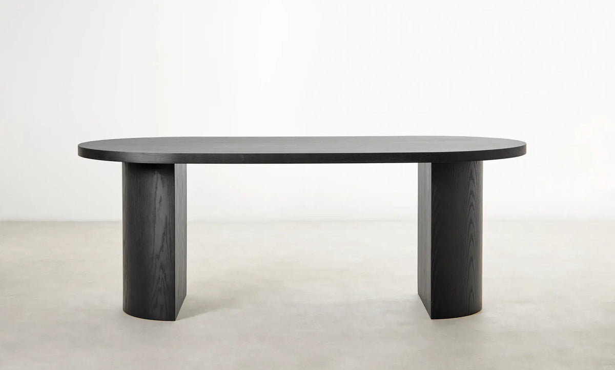 Table à manger ovale en bois Lily (200 x 100 cm)