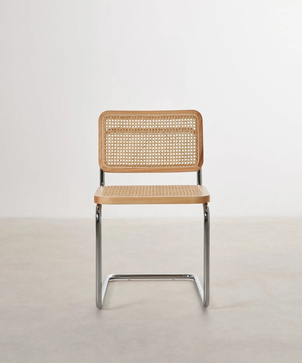 Chaise de salle à manger en bois, rotin et métal Candy New Edition