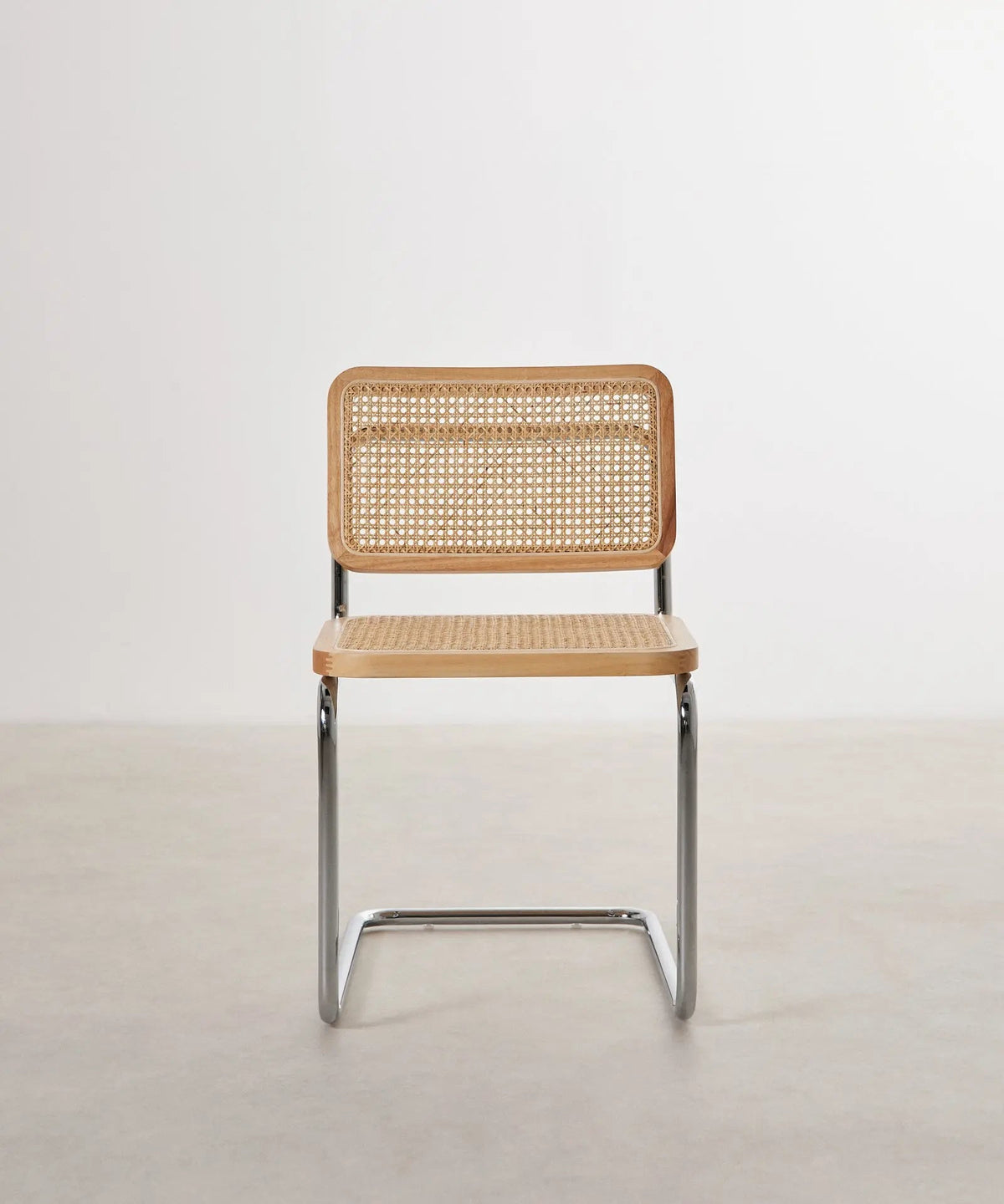 Chaise de salle à manger en bois, rotin et métal Candy New Edition